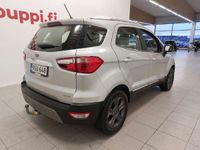 käytetty Ford Ecosport 1,0 EcoBoost 125hv A6 Titanium 5-ovinen - 3kk lyhennysvapaa - 1.Omistajalta, Vetokoukku, Huoltokirja (viim 1/24) Jakohihna vaihdettu 11/23, Metalliväri - Ilmainen kotiintoimitus!