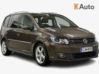 Käytetty VW Touran Highline 138 HP (101 kW) 2015 Ruskea (beige) Tila-auto