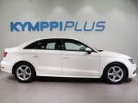 käytetty Audi A3 Sedan Business Sport 1,4 TFSI COD 110 kW ultra S tronic - RAHOITUSKORKO 3,49% - Nahka-alcantara / Lohko+sisäpistoke / Keyless / Pysäköintitutkat