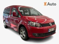 Käytetty VW Caddy Maxi Trendline 101 HP (74 kW) 2012 Punainen Tila-auto
