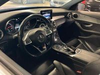 käytetty Mercedes C180 T A Premium AMG ** Panorama / Navi / ILS-LED / Hyacinth Red / Vetokoukku **