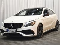 käytetty Mercedes A45 AMG 4Matic A ** Facelift / Perf. putkisto / Merkkihuollettu / Kattoluukku / Nahka-alcantara / Navi / Lohkolämmitin **