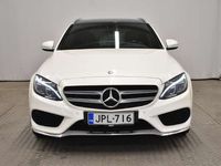 käytetty Mercedes C250 BlueTec T A Premium Business AMG ** Webasto / Panorama / ILS / Comand / Diamond White / Huippuhieno **