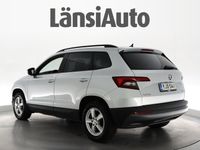 käytetty Skoda Karoq 1,0 TSI Ambition DSG Autom. / SUOMI-auto / 2. Omistaja / AppleCarPlay & AndroidAuto / BT / Vakkari / Käsiraha alk. 0e! / **** LänsiAuto Safe -sopimus esim. alle 25 €/kk tai 590 € ****