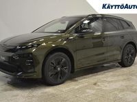 Uusi Skoda Enyaq iV RS 250 kW (340 HP) 2026 Olibo green, met Katumaasturi