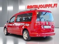 Käytetty VW Caddy Maxi Comfortline 125 HP (91 kW) 2015 Punainen Tila-auto