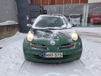 Käytetty Nissan Micra 88 HP (64 kW) 2003 Vihreä Viistoperä