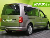 Käytetty VW Caddy Maxi Trendline 139 HP (102 kW) 2018 Keltainen / beige Tila-auto