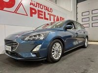 Käytetty Ford Focus Titanium 120 HP (88 kW) 2020 Sininen Farmari