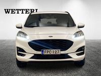 käytetty Ford Kuga 2,5 Hybrid (HEV) 190hv CVT AWD ST-Line X 5-ovinen / Tehdastakuu / ALV / Lämmitettävä tuulilasi ja ohjauspyörä / Sähkösäätöinen penkki / Navigointi / Mukautuva vakionopeussäädin / Peruutuskamera ja tut