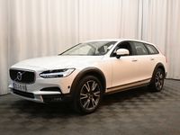 käytetty Volvo V90 CC D4 AWD Pro aut ** 1-om Suomi-auto / ACC / Koukku / Nahkasisusta / Crystal White / Digimittari **