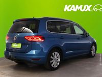 Käytetty VW Touran Highline 116 HP (85 kW) 2017 Sininen Tila-auto