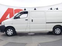 käytetty Toyota HiAce 2,5 D-4D 117 5ov pitkä - / HUIPPUHIENO / VAKIONOPEUSSÄÄDIN / WEBASTO / KOUKKU / ILMASTOINTI / LED-LI