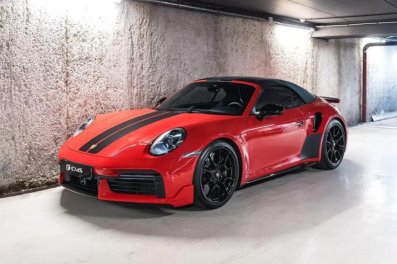 Rouge Utilisé 2021 Porsche 911 Turbo S Cabriolet Cabriolet | 282 900 € - Image 1/4