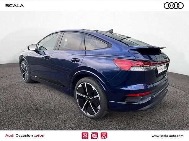 Bleu navarre métallisé Utilisé 2024 Audi Q4 Sportback e-tron Design SUV | 45 990 € (Bon prix) - Image 1/3