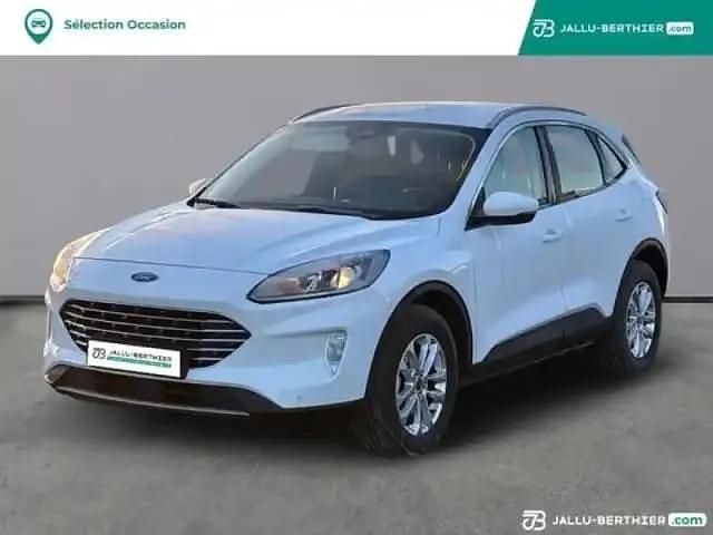 Blanc glacier Occasion 2022 Ford Kuga Titanium SUV | 23 590 € (Bon prix) - Image 1/4