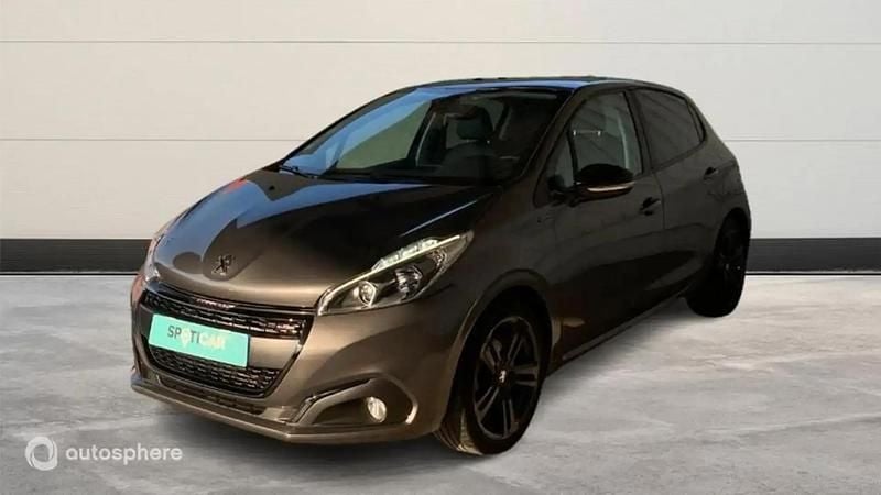 Gris Utilisé 2019 Peugeot 208 GT-line Citadine | 11 999 € (Super prix) - Image 1/4