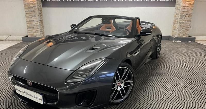 Gris Utilisé 2018 Jaguar F-Type R-Dynamic Cabriolet | 64 990 € (Prix juste) - Image 1/4