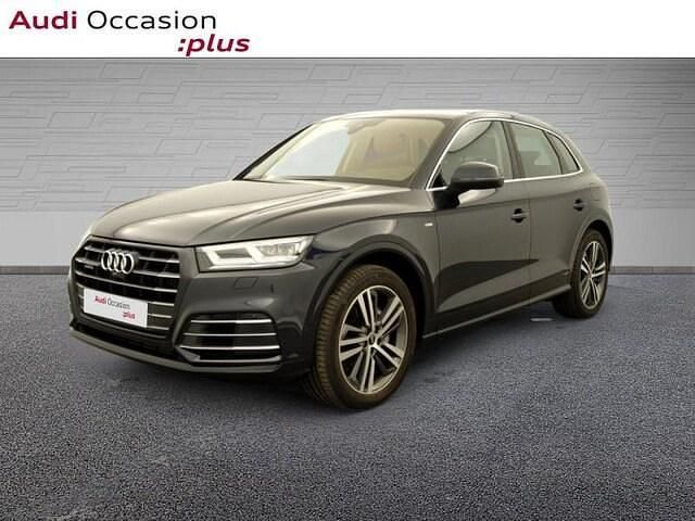 Bleu lunaire métallisé Utilisé 2020 Audi Q5 S-Line SUV | 44 900 € (Prix juste) - Image 1/4