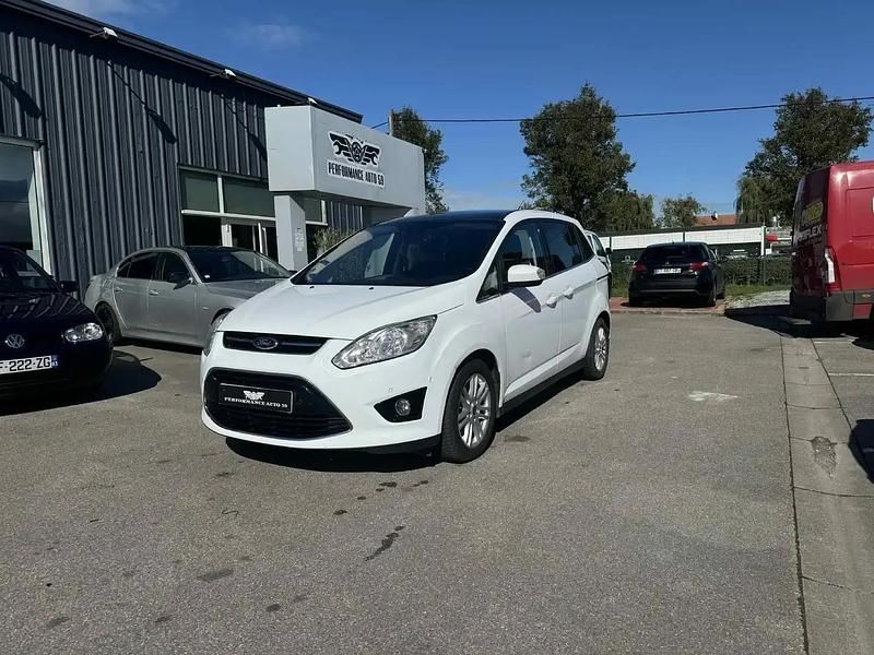 Blanc Utilisé 2014 Ford Grand C-Max Titanium Monospace | 5 990 € - Image 1/4