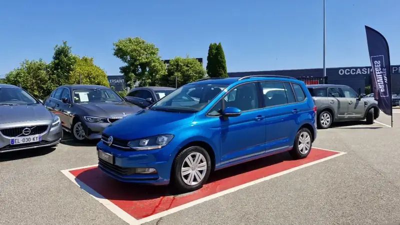Bleu Utilisé 2019 VW Touran Trendline Monospace | 17 990 € (Super prix) - Image 1/4
