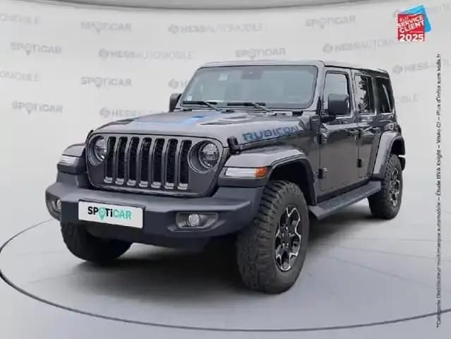 Granite crystal métallisée Utilisé 2022 Jeep Wrangler Unlimited Rubicon SUV | 61 999 € - Image 1/4
