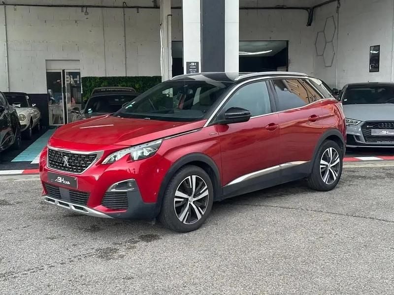 Rouge Occasion 2017 Peugeot 3008 GT-line SUV | 12 490 € (Prix juste) - Image 1/4