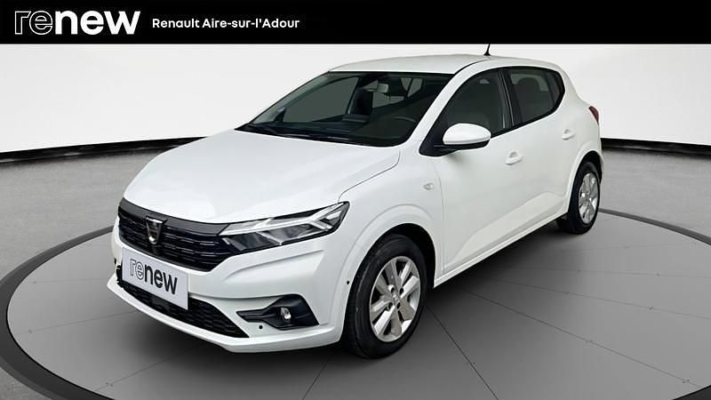Blanc Utilisé 2022 Dacia Sandero Comfort Citadine | 11 290 € (Bon prix) - Image 1/4
