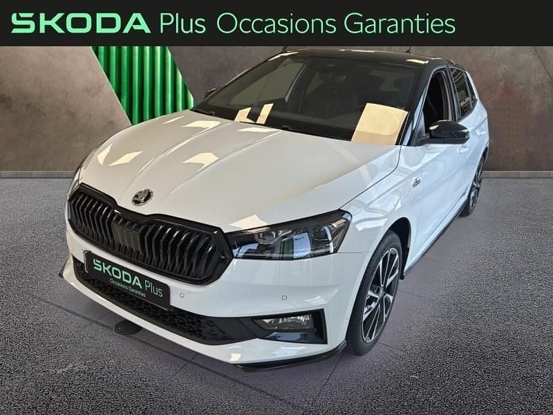 Blanc lune métallisé (color concept) Occasion 2025 Skoda Fabia Monte Carlo Berline | 22 700 € (Prix cher) - Image 1/4