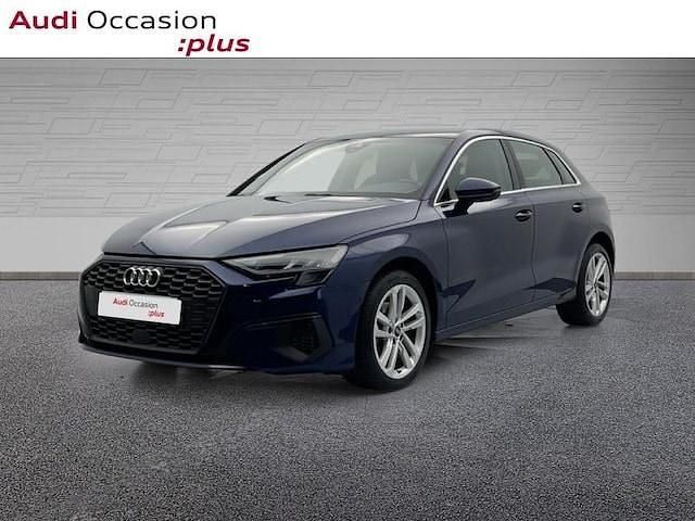 Bleu navarre métallisé Occasion 2022 Audi A3 Design | 22 879 € (Prix juste) - Image 1/4