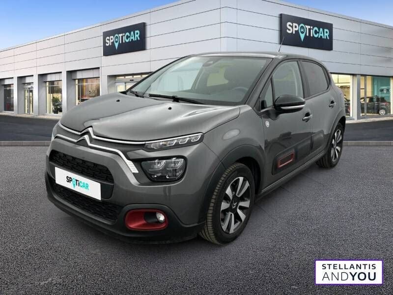 Gris Utilisé 2021 Citroën C3 PureTech Citadine | 9 690 € (Prix juste) - Image 1/4