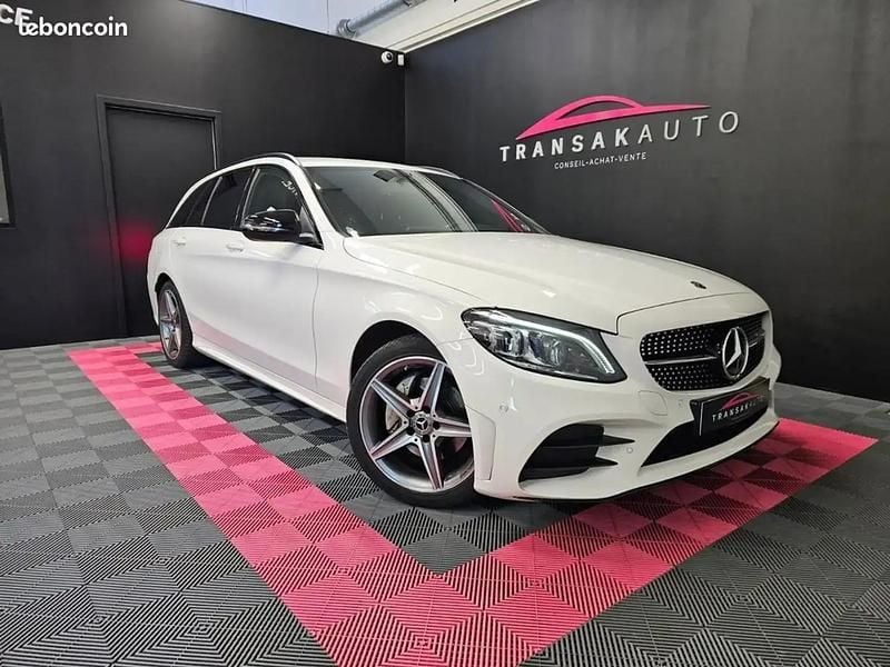 Blanc Occasion 2018 Mercedes C220 AMG line Break | 26 990 € (Prix cher) - Image 1/4
