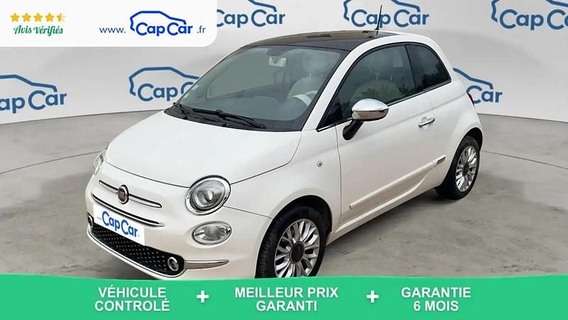 Blanc Utilisé 2017 Fiat 500 Lounge Citadine | 7 990 € (Bon prix) - Image 1/4