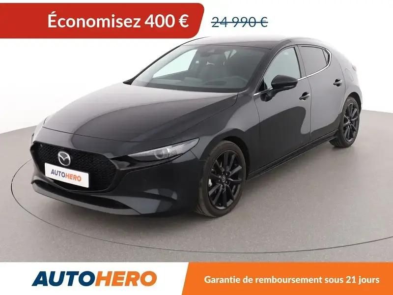 Noir Utilisé 2020 Mazda 3 Exclusive Berline | 23 990 € (Prix juste) - Image 1/2