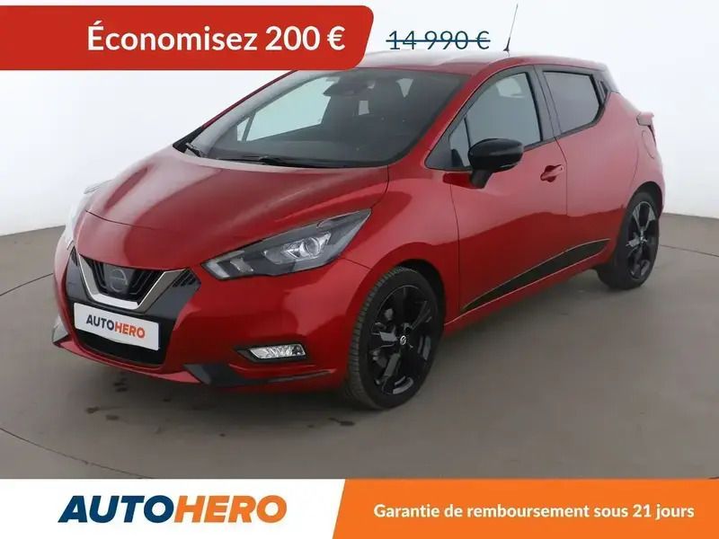 Rouge Utilisé 2022 Nissan Micra Citadine | 14 490 € (Prix juste) - Image 1/2