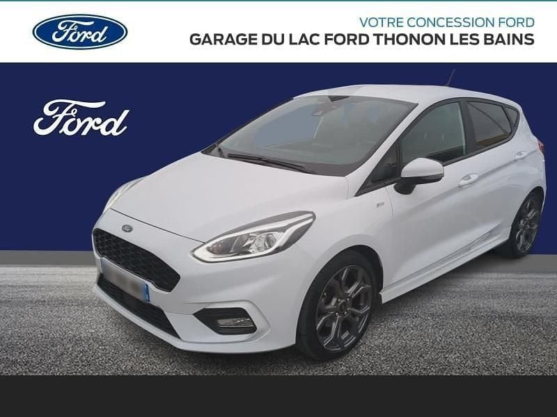 Blanc Utilisé 2021 Ford Fiesta ST-Line Citadine | 13 990 € (Prix juste) - Image 1/4