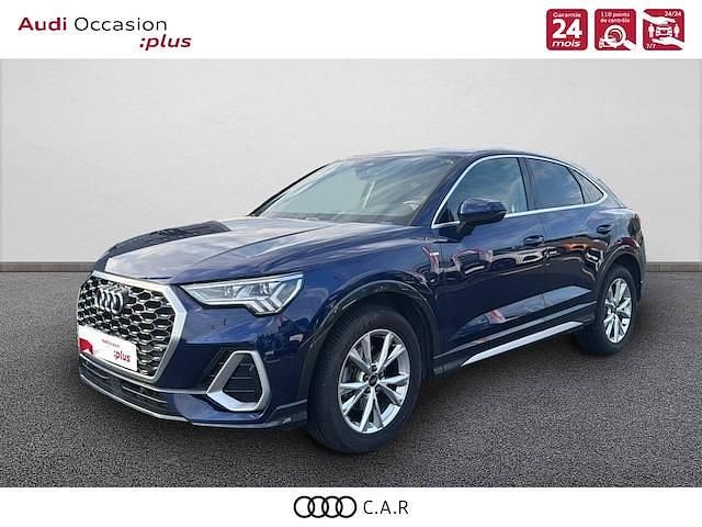 Bleu navarre métallisé Occasion 2022 Audi Q3 Sportback S-Line SUV | 32 990 € (Bon prix) - Image 1/4