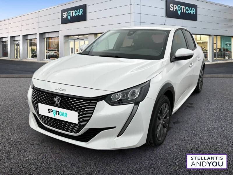 Blanc Utilisé 2021 Peugeot e-208 Style Citadine | 15 490 € (Prix juste) - Image 1/4