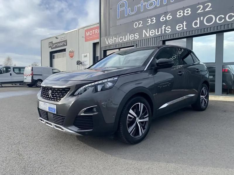 Gris Utilisé 2019 Peugeot 3008 GT-line SUV | 17 490 € (Prix juste) - Image 1/4