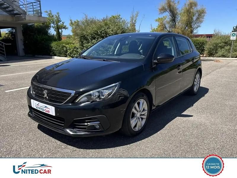 Noir Utilisé 2020 Peugeot 308 Business-Line Berline | 9 990 € (Prix juste) - Image 1/4