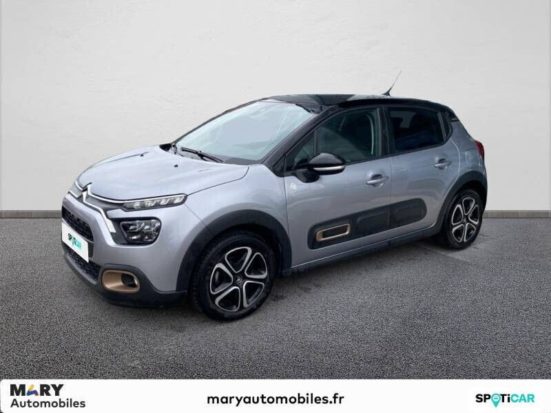 Gris Occasion 2023 Citroën C3 PureTech Citadine | 12 690 € (Prix juste) - Image 1/4