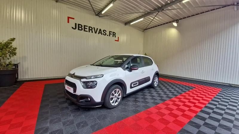Blanc Utilisé 2021 Citroën C3 Feel Citadine | 8 990 € - Image 1/4