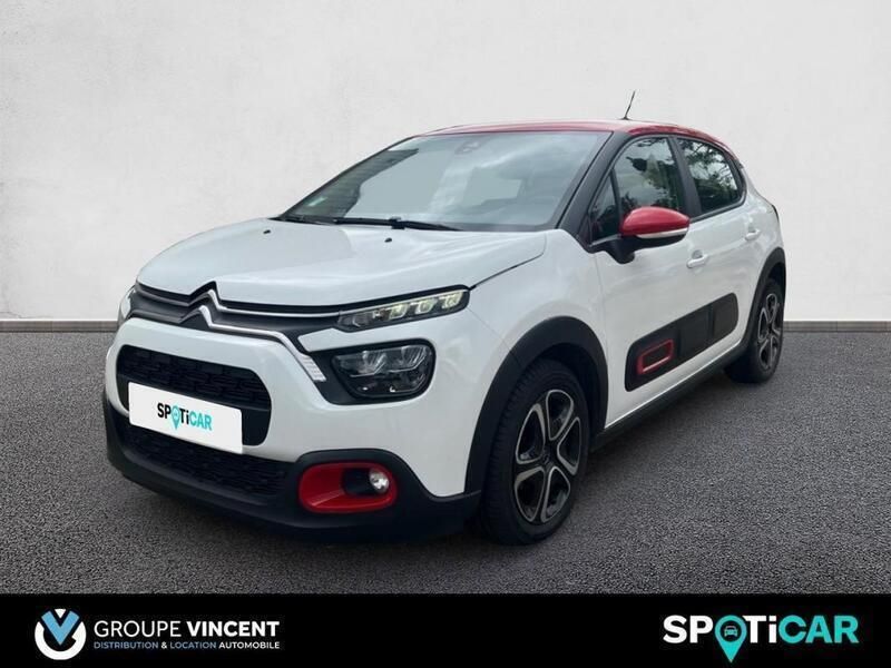Blanc Utilisé 2021 Citroën C3 Feel Citadine | 10 990 € (Prix assez cher) - Image 1/3