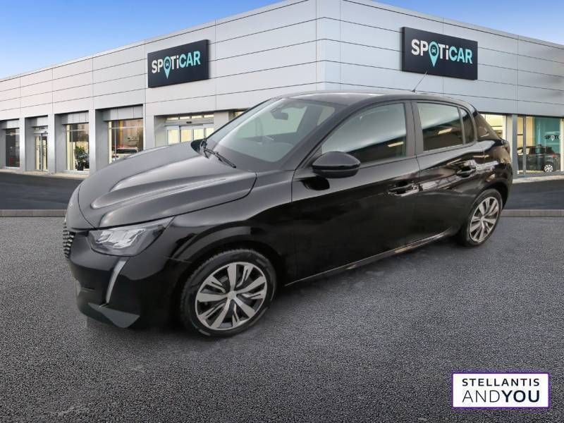 Noir Utilisé 2020 Peugeot 208 Active Citadine | 12 490 € (Prix juste) - Image 1/3
