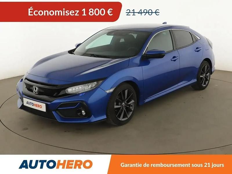 Bleu Occasion 2021 Honda Civic Executive Berline | 19 690 € (Super prix) - Image 1/2