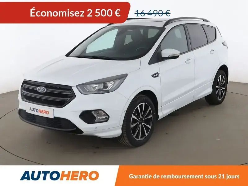 Blanc Utilisé 2017 Ford Kuga ST-Line SUV | 13 990 € (Bon prix) - Image 1/2