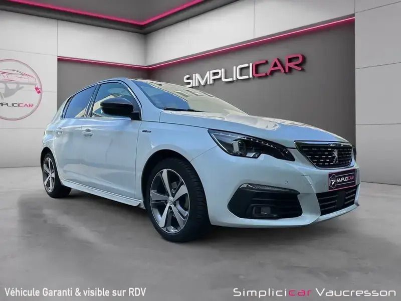 Blanc Utilisé 2018 Peugeot 308 GT-line | 10 990 € (Super prix) - Image 1/4