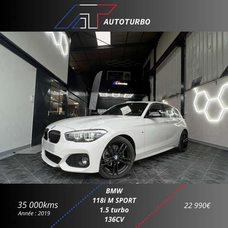 Occasion BMW 118 M Sport 137 ch (100 kW) 2019 Blanc Citadine