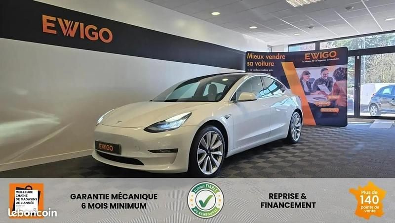 Blanc Utilisé 2019 Tesla Model 3 Long Range Berline | 22 989 € (Prix juste) - Image 1/4