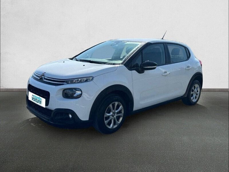 Blanc Utilisé 2019 Citroën C3 PureTech Citadine | 9 480 € (Prix juste) - Image 1/4